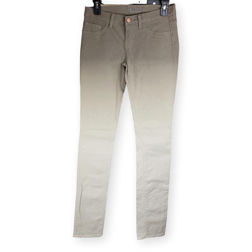 J Brand Olive Green Beige Ombre Jeans, Size 26. NWOT